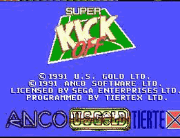 Super Kick Off Title Screen